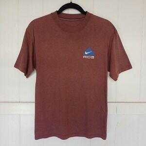 Vintage Y2K Nike ACG T-Shirt Men's Small Red Cotton Hiking All Conditions Gear